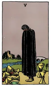 Five of Cups tarot card