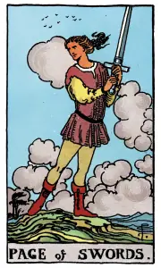 Page of Swords tarot card