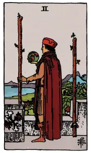 Two of Wands tarot card